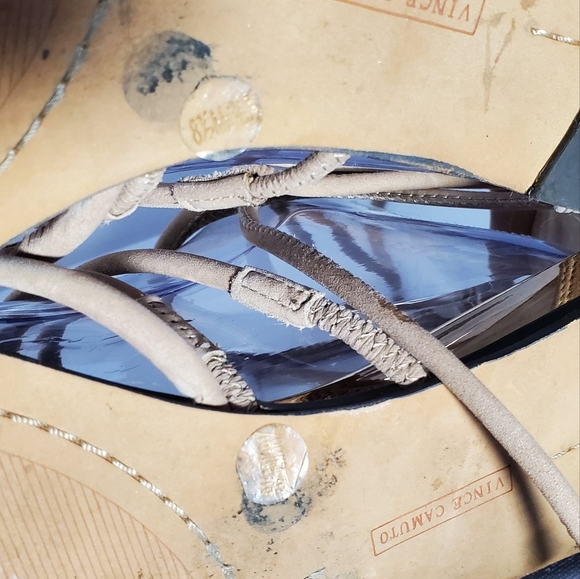 Vince Camuto Gladiator Nude Flat Lace Up Sandles - US 8.5 - Picture 7 of 10